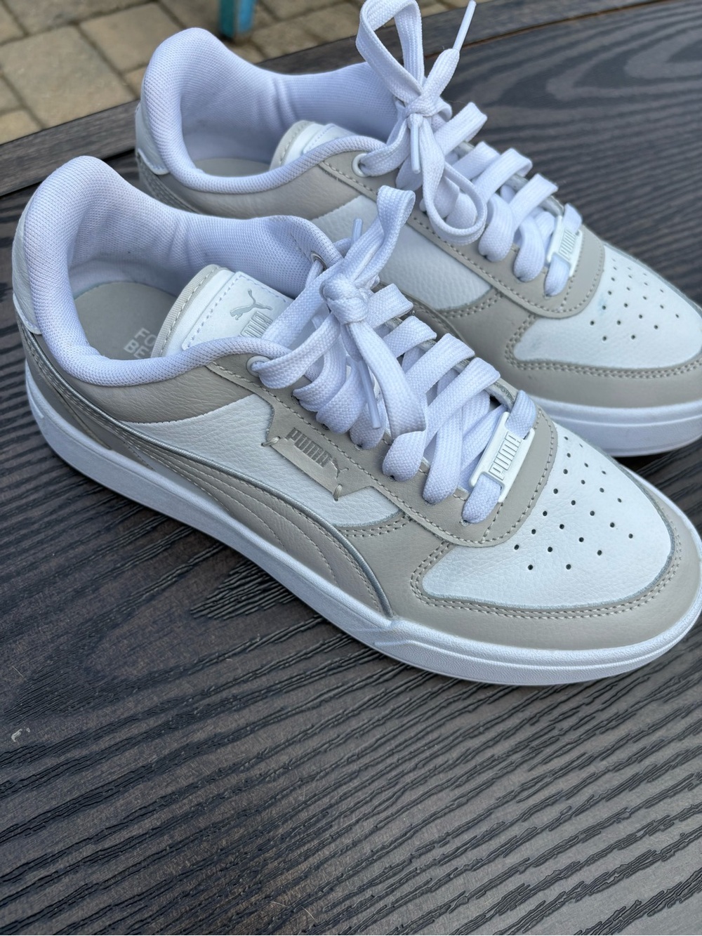 PUMA Caven Dime Low White Grey Sz 7
